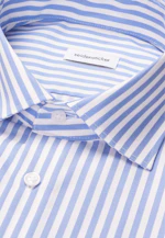 X-Slim Business shirt Stripes in Mittelblau |  Seidensticker Onlineshop