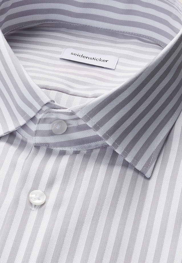 X-Slim Business Hemd Gestreift in Grau |  Seidensticker Onlineshop