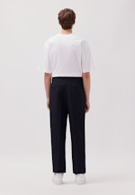 Chino Cropped mit Bundfalten in Dunkelblau |  Seidensticker Onlineshop