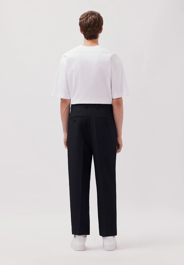 Chino recoupé avec des plis in Bleu Foncé |  Seidensticker Onlineshop