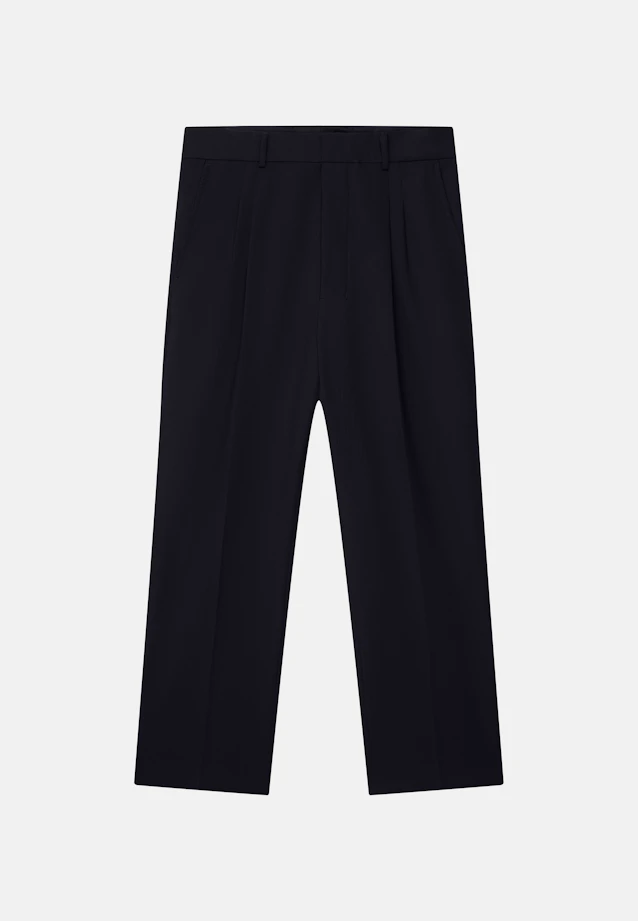 Chino recoupé avec des plis in Bleu Foncé |  Seidensticker Onlineshop