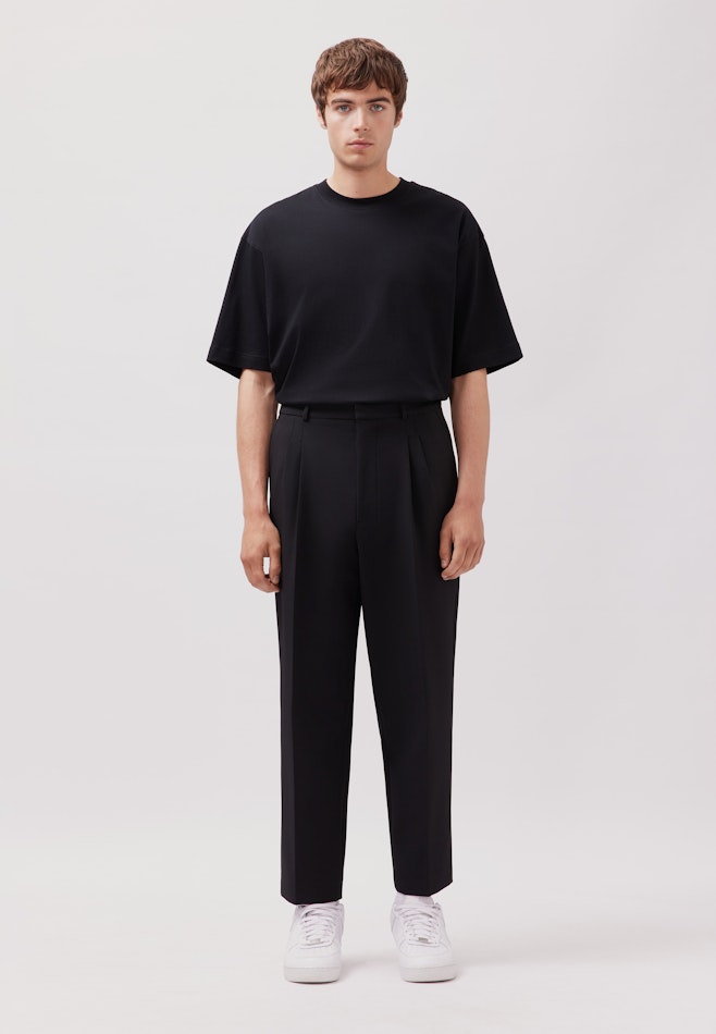 Regular Chino Uni dans Noir | Boutique en ligne Seidensticker