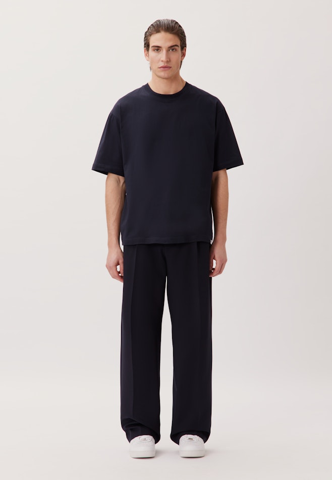 T-shirt Uni dans Bleu Foncé | Boutique en ligne Seidensticker