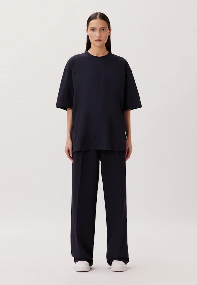 T-shirt Uni dans Bleu Foncé | Boutique en ligne Seidensticker