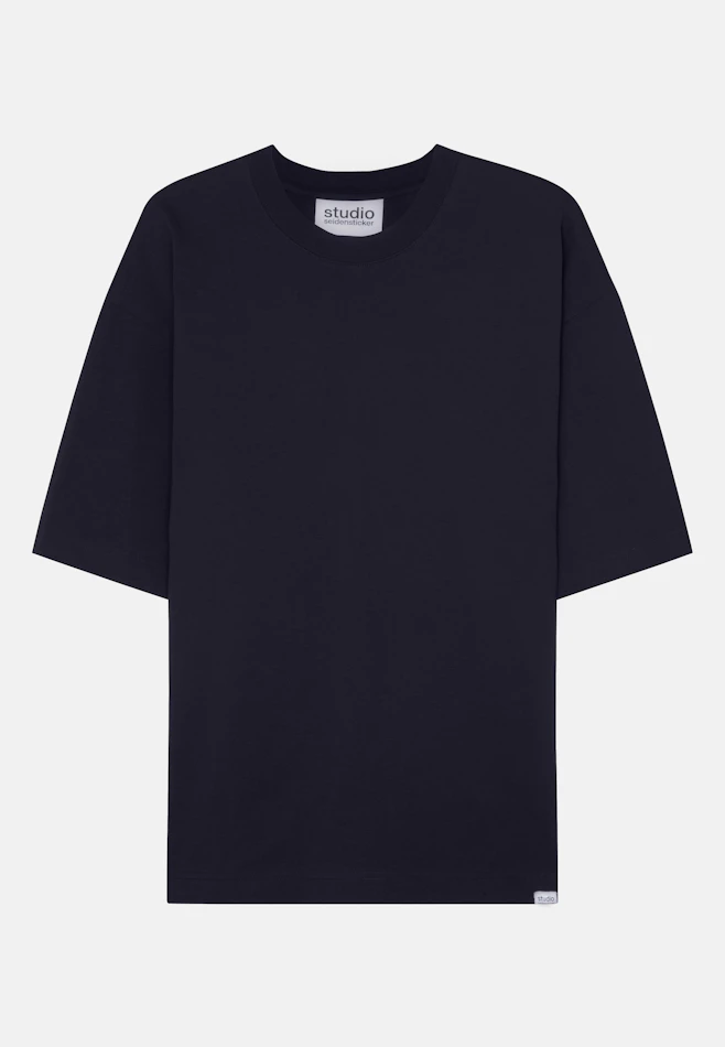 T-shirt Uni dans Bleu Foncé | Boutique en ligne Seidensticker