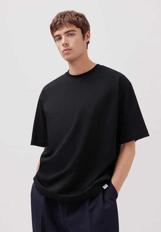 T-shirt Uni in Schwarz |  Seidensticker Onlineshop