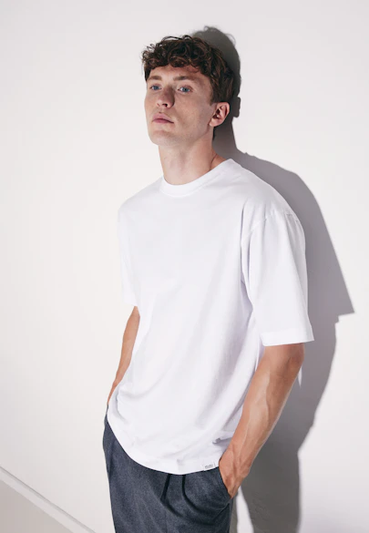T-Shirt Uni in Weiß |  Seidensticker Onlineshop