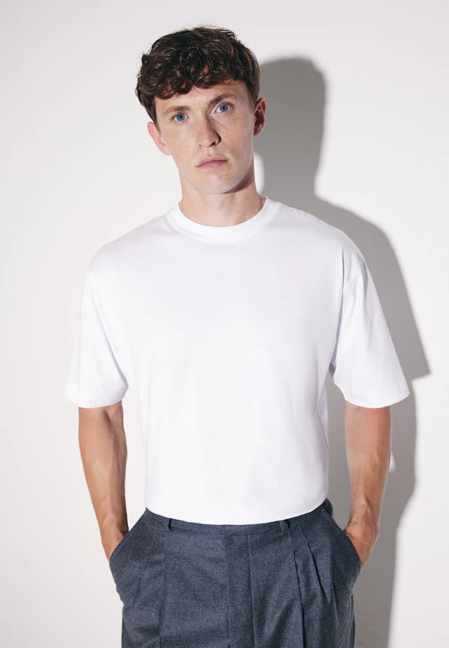 T-Shirt Uni in Weiß |  Seidensticker Onlineshop