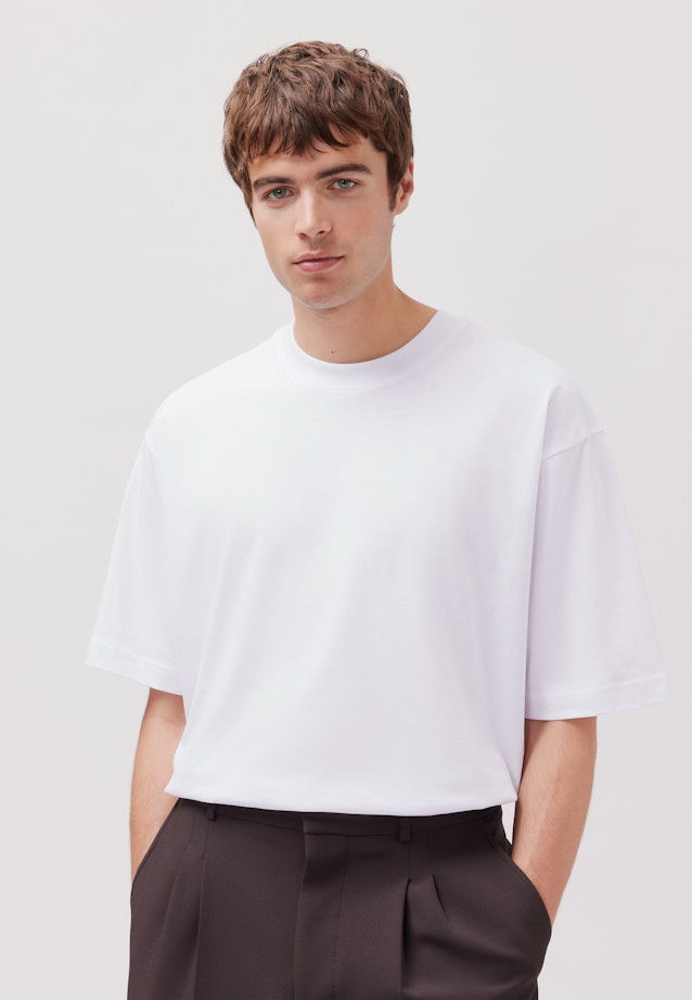 T-shirt Uni in Weiß |  Seidensticker Onlineshop