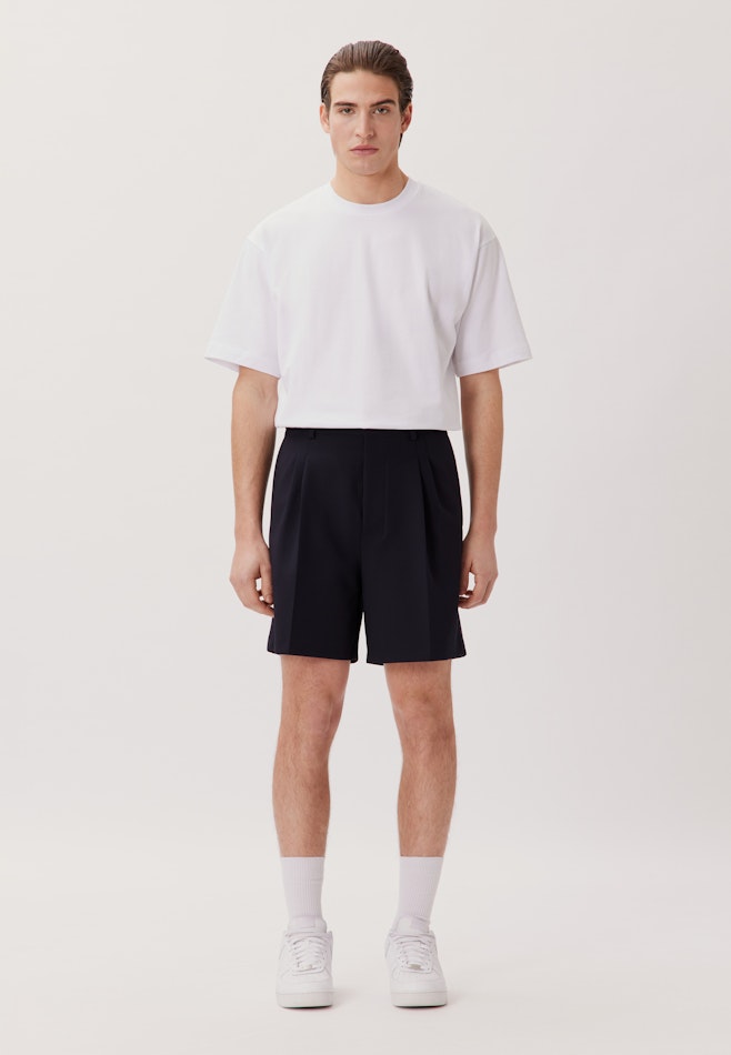 Regular Shorts Uni dans Bleu Foncé | Boutique en ligne Seidensticker