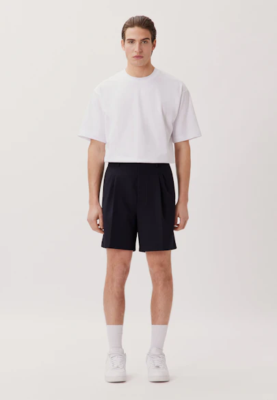 Shorts plissés in Bleu Foncé |  Seidensticker Onlineshop