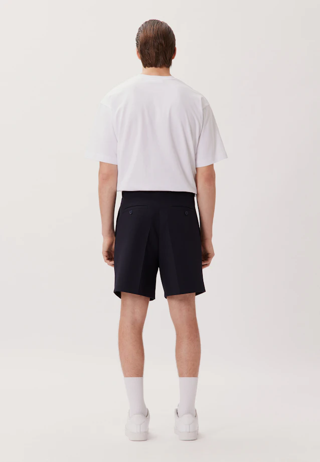 Shorts with pleats in Dark Blue |  Seidensticker Onlineshop