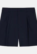 Shorts mit Bundfalten in Dunkelblau |  Seidensticker Onlineshop