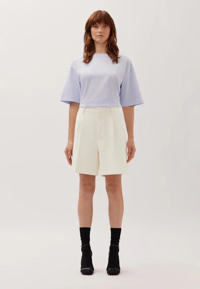 Shorts mit Bundfalten in Ecru |  Seidensticker Onlineshop