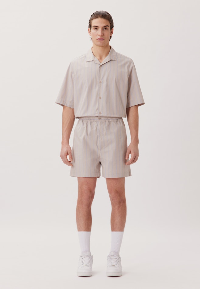 Regular Shorts Streifen in Braun | Seidensticker Onlineshop