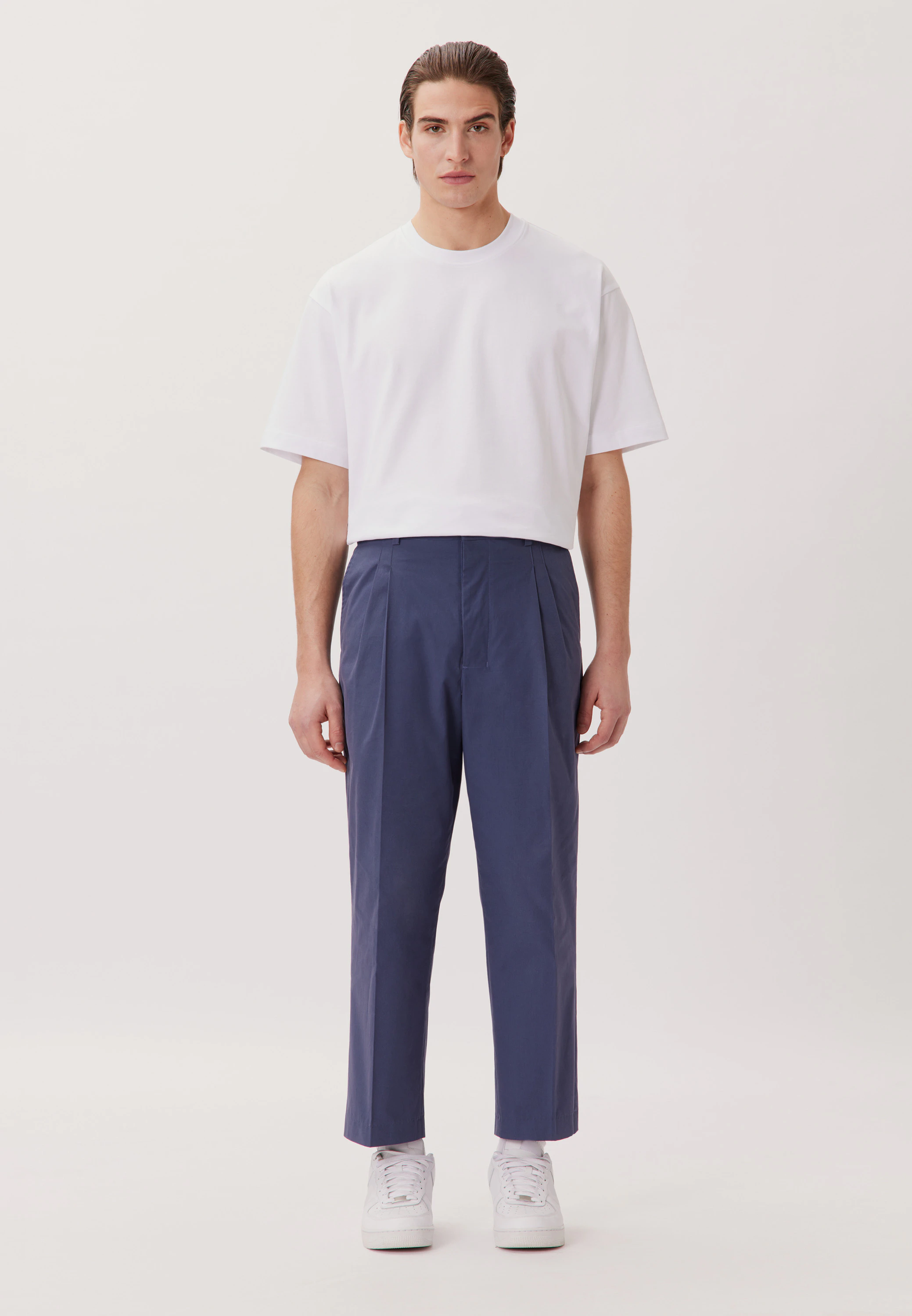 Regular Chino Uni Grau