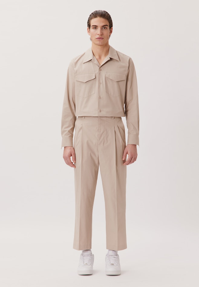 Regular Casual Hemd Uni in Braun | Seidensticker Onlineshop