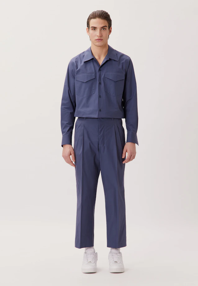 Regular Chemise décontractée Uni in Gris |  Seidensticker Onlineshop