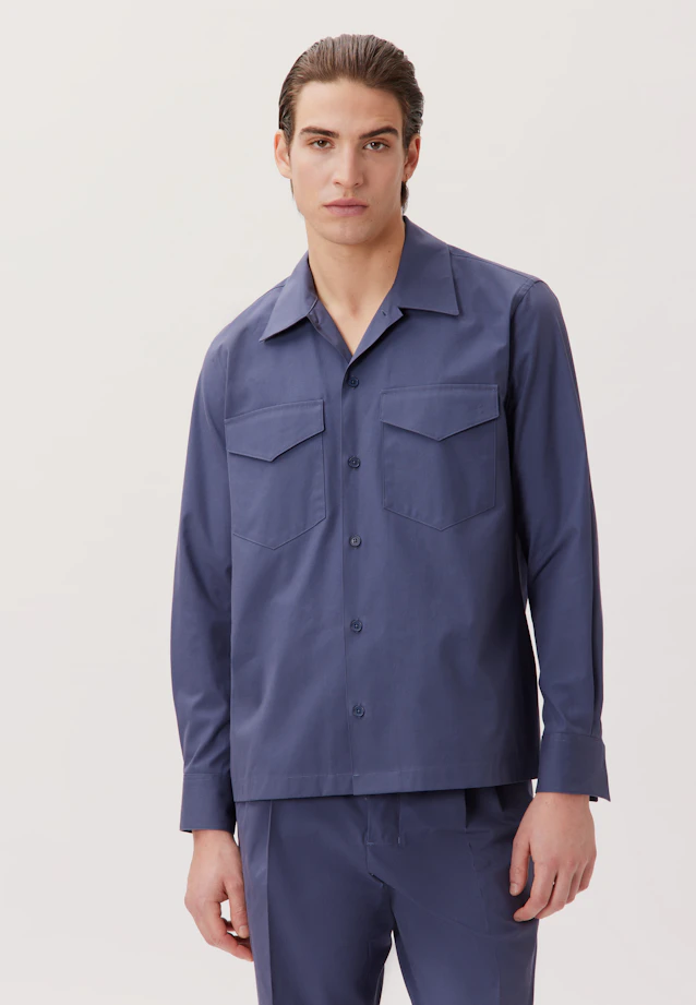 Regular Chemise décontractée Uni in Gris |  Seidensticker Onlineshop