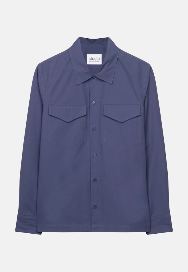 Regular Chemise décontractée Uni dans Gris | Boutique en ligne Seidensticker