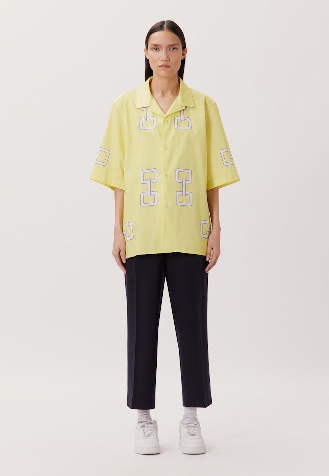 Regular Casual Hemd Druck in Gelb | Seidensticker Onlineshop