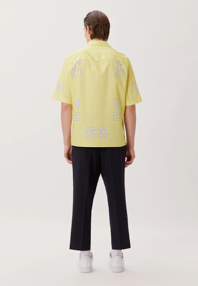 Regular Casual shirt Print in Yellow |  Seidensticker Onlineshop
