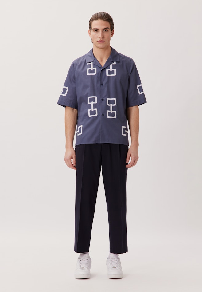 Regular Casual Hemd Druck in Grau | Seidensticker Onlineshop