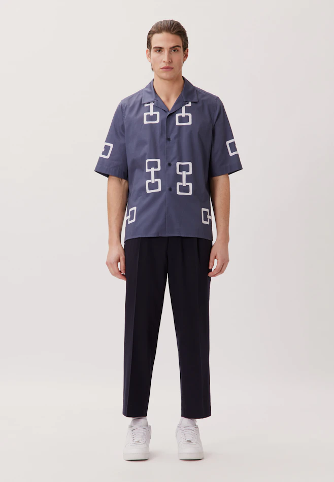 Regular Casual shirt Print in Grey | Seidensticker online shop