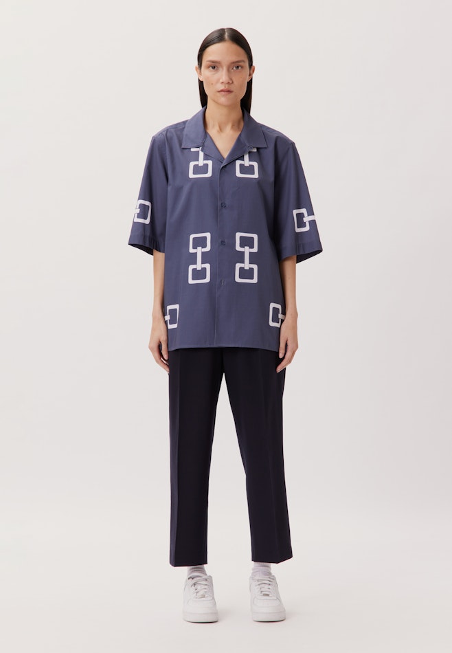 Regular Casual Hemd Druck in Grau | Seidensticker Onlineshop