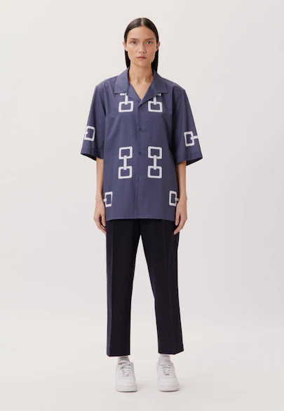 Regular Casual Hemd Druck in Grau |  Seidensticker Onlineshop