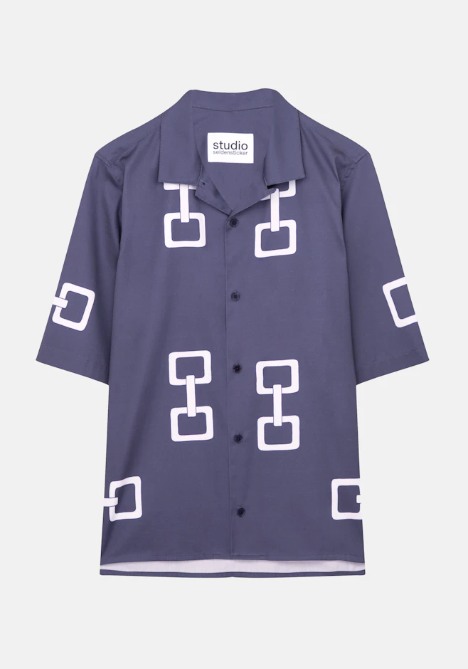 Regular Casual Hemd Druck in Grau | Seidensticker Onlineshop