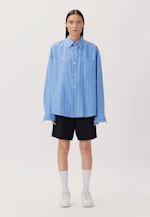 Oversized Chemise décontractée rayures in Bleu Moyen |  Seidensticker Onlineshop