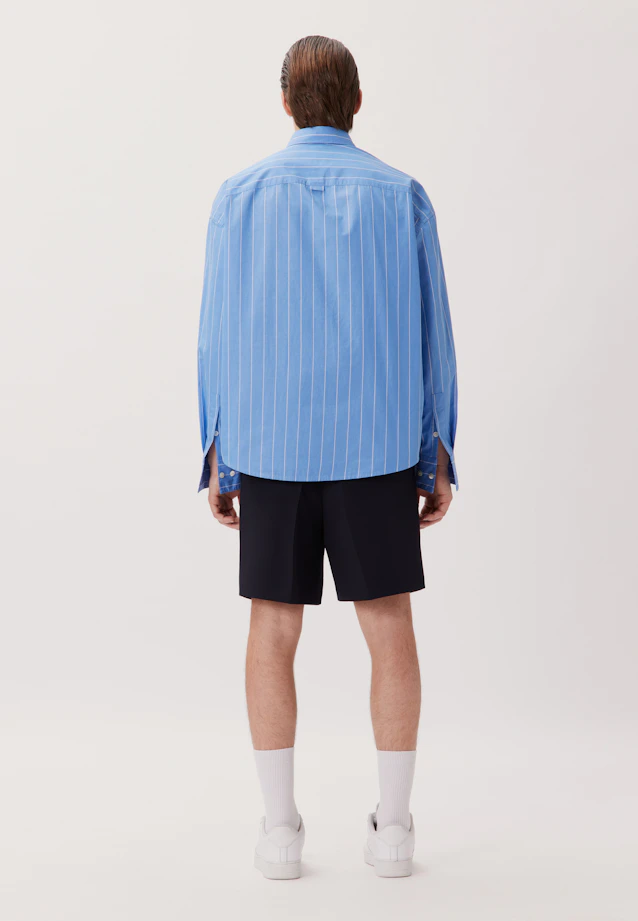 Oversized Chemise décontractée rayures in Bleu Moyen |  Seidensticker Onlineshop