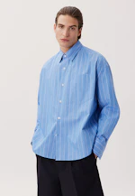 Oversized Chemise décontractée rayures in Bleu Moyen |  Seidensticker Onlineshop