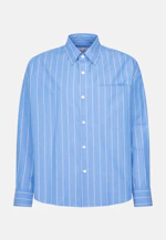 Oversized Chemise décontractée rayures in Bleu Moyen |  Seidensticker Onlineshop