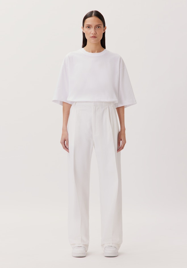 Oversized Pantalon de costume Uni dans Blanc | Boutique en ligne Seidensticker