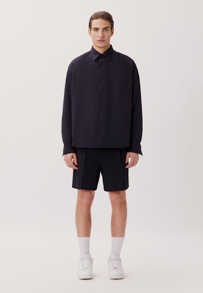 Oversized Casual Hemd Uni in Dunkelblau |  Seidensticker Onlineshop