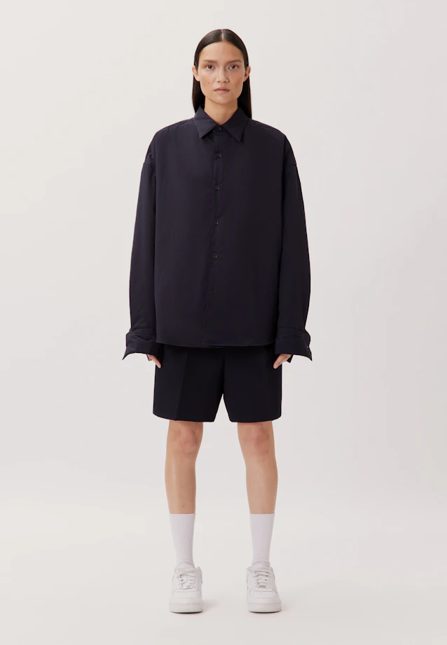 Oversized Casual shirt Uni in Dark Blue |  Seidensticker Onlineshop