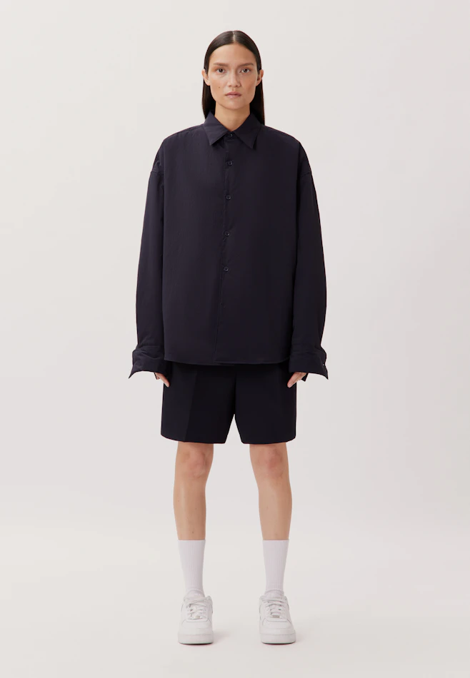 Oversized Casual shirt Uni in Dark Blue | Seidensticker online shop