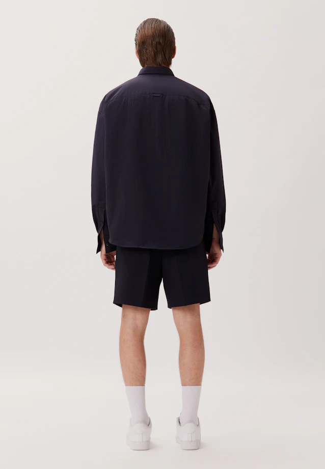 Oversized Casual shirt Uni in Dark Blue |  Seidensticker Onlineshop