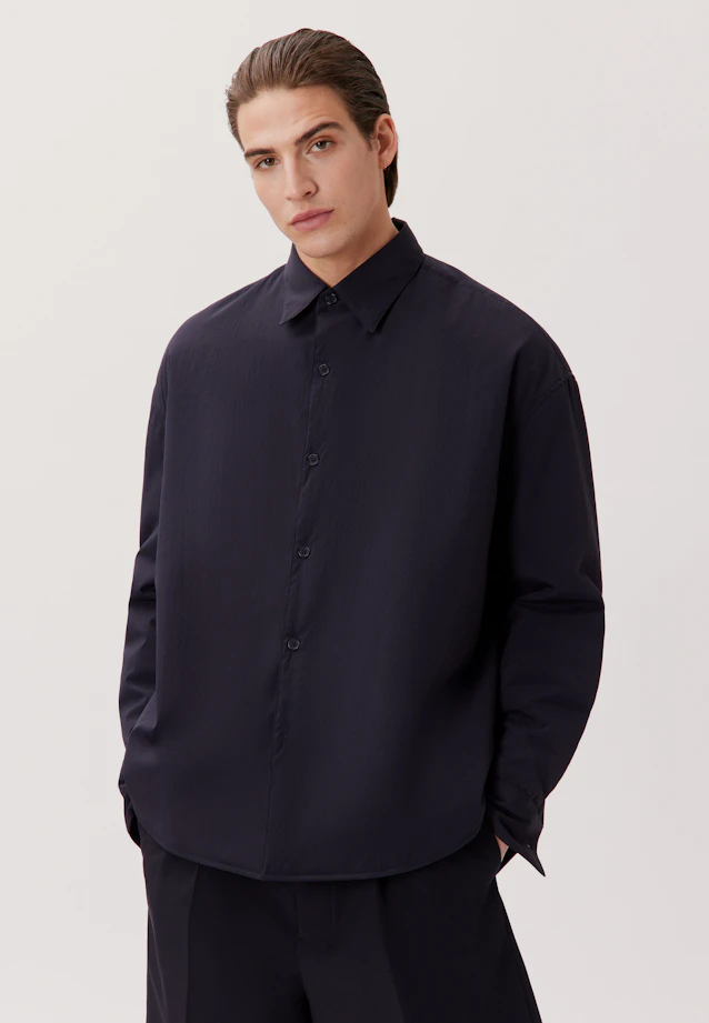 Oversized Casual shirt Uni in Dark Blue |  Seidensticker Onlineshop