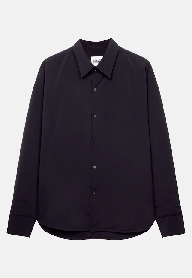 Oversized Casual shirt Uni in Dark Blue |  Seidensticker Onlineshop