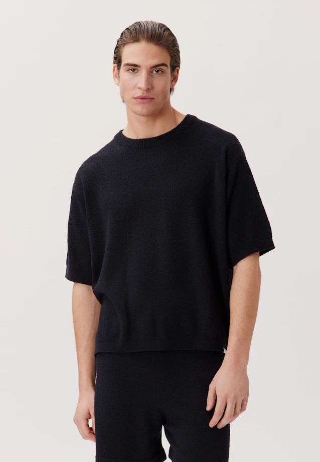 T-shirt Uni in Bleu Foncé |  Seidensticker Onlineshop