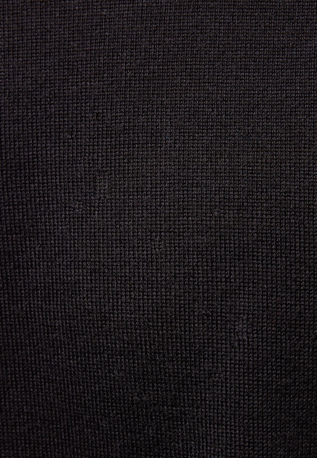 Regular Pullover Uni in Schwarz |  Seidensticker Onlineshop