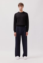 Regular Pullover Uni in Schwarz |  Seidensticker Onlineshop