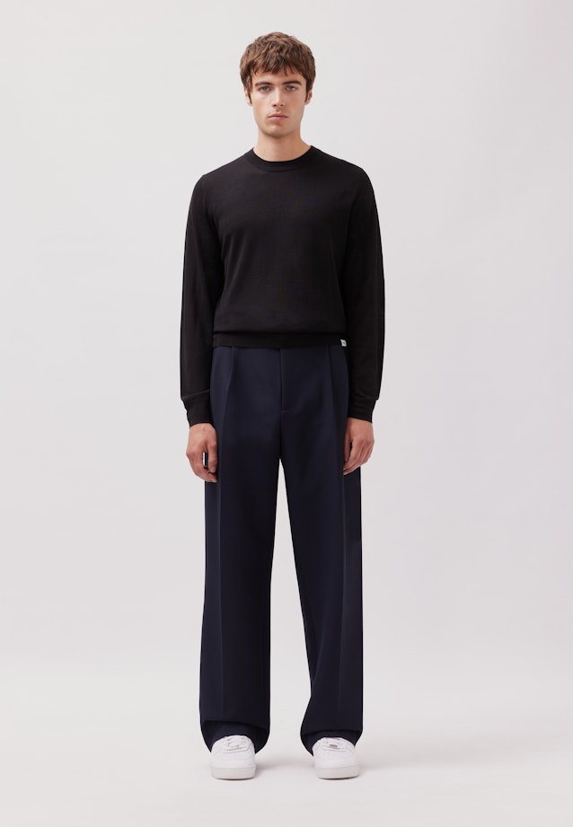 Regular Pull-over Uni in Noir |  Seidensticker Onlineshop