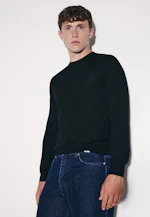 Regular Pullover Uni in Schwarz |  Seidensticker Onlineshop