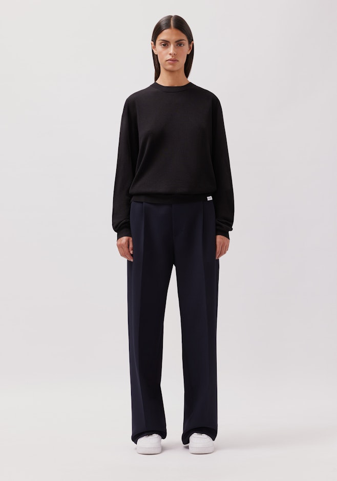 Regular Pull-over Uni dans Noir | Boutique en ligne Seidensticker