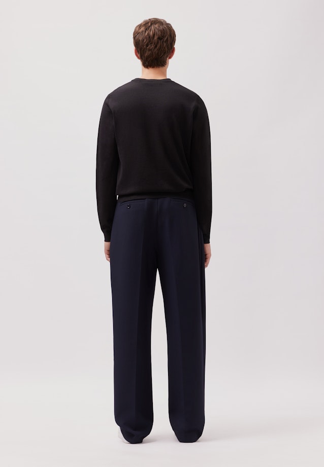 Regular Pullover Uni in Schwarz |  Seidensticker Onlineshop