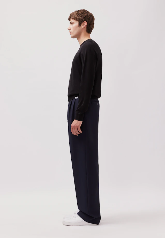 Regular Pullover Uni in Schwarz |  Seidensticker Onlineshop